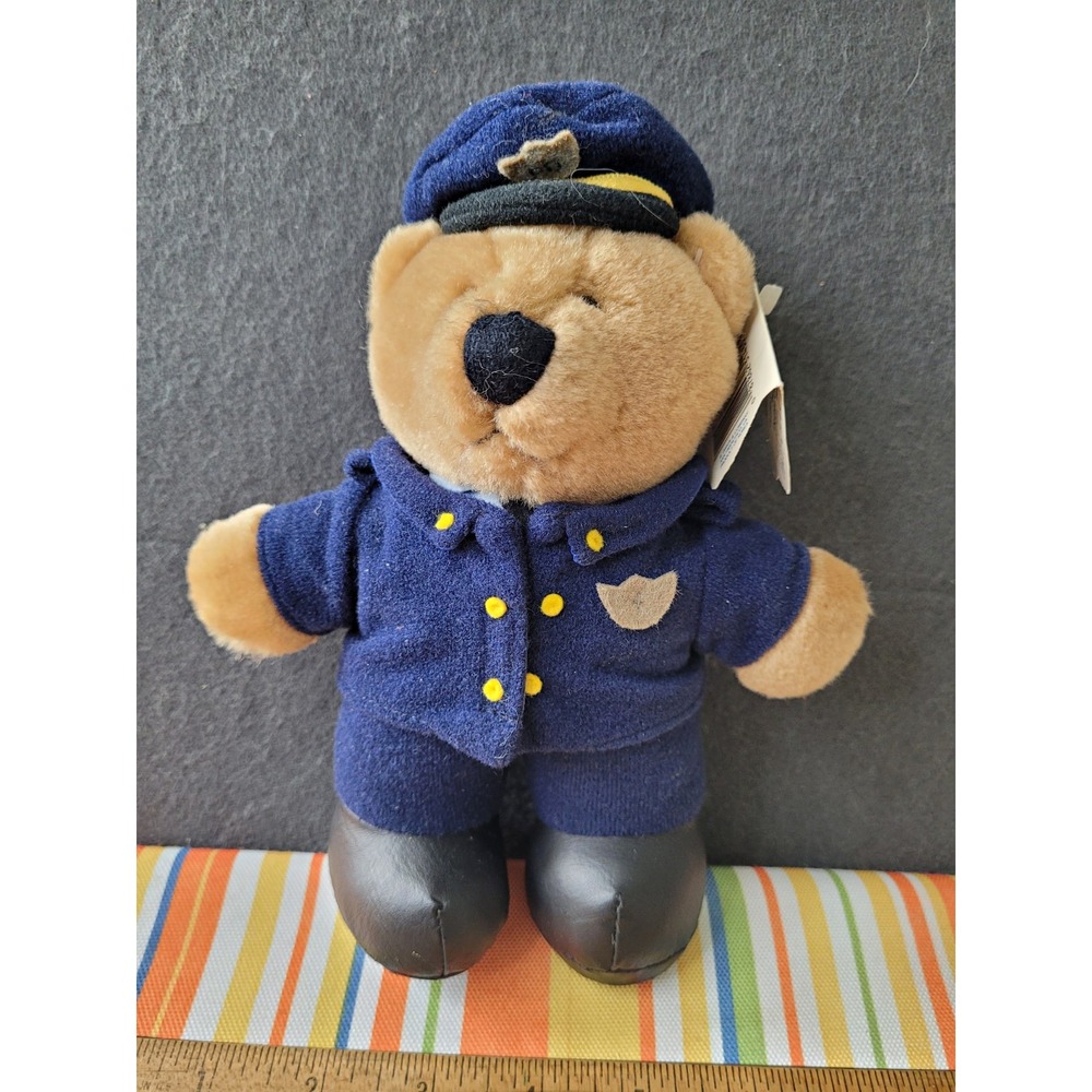 Vintage Dakin Officer Bear Police Uniform Plush Teddy Bear 1987 MPN 31-4350